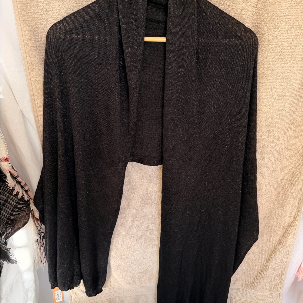 Steve Madden Elegant Black Women's Poncho